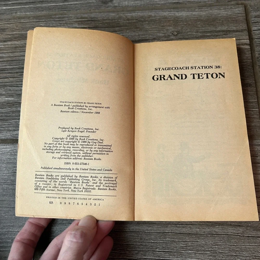 Stagecoach Station 38 Grand Teton Hank‎ Mitchum Western Paperback Book